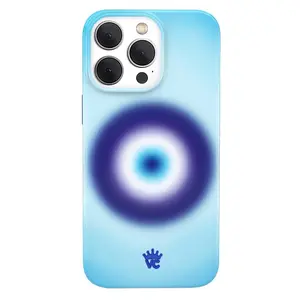 Velvet Caviar Evil Eye Halo iPhone Case – Compatible with iPhone 17-11, Pro Max, Pro Plus and Samsung S25-22, featuring a mysterious evil eye design and providing shock protection.