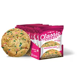 Classic Cookie, Soft Baked Birthday Cake Cookie 3oz, 8 Count Pack