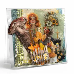 Themed Junk Journal Kit - 15 Pieces Mix of Paper and Stickers Hand Curated for a Themed Experience