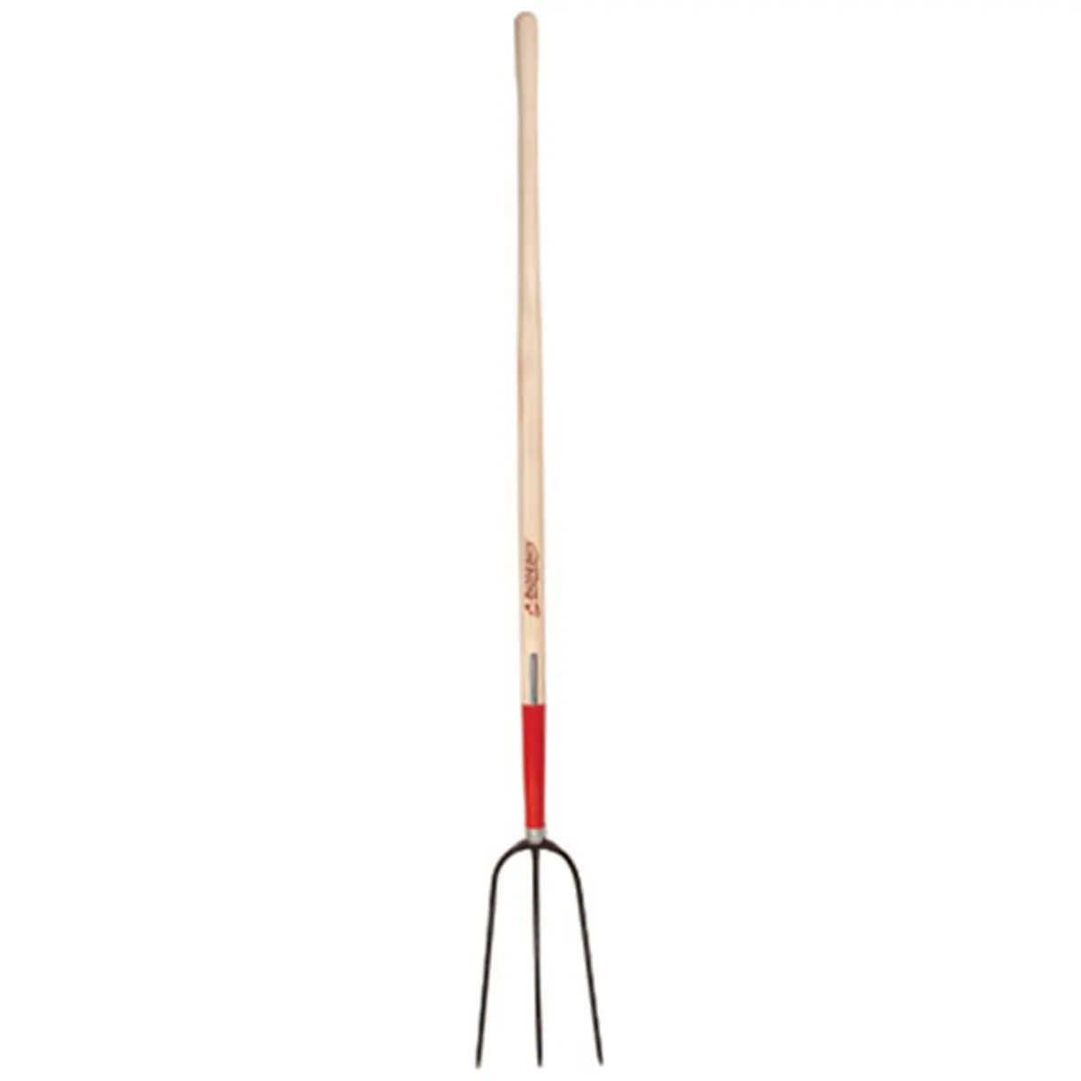 212 MAIN Forged Steel Hay Fork with 3 Oval Tines, Razorback Work Tool, Flex-Beam Handle (Model 73115) for Wood Handling & Hay Transfers
