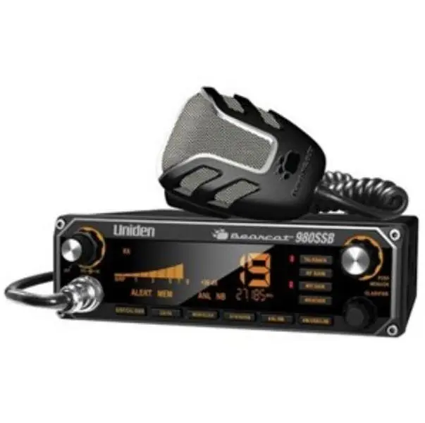 Adjustable Bluetooth CB Radio with SSB, 7-Color Display, Digital Audio Speaker, Wireless Mics, 4 Watts