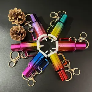 Mini Tumbler Metallic Keychains