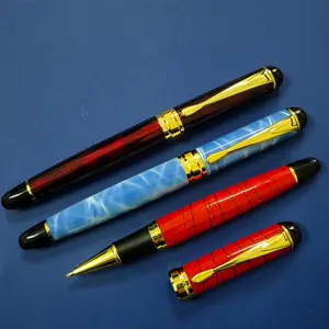 1 pc signature pen, pearl ballpoint pen, 0.5 mm tip, art calligraphy, top choice for creative work, metal pen holder, elegant and premium, illusion gradient colors, heavy metal feel, study supplies, holiday gifts, Valentine’s Day, back-to-school season, g