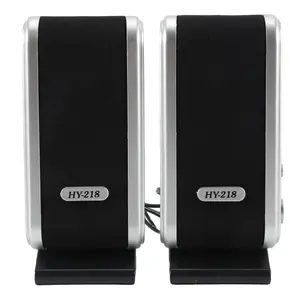2 Pcs USB Computer Speakers Portable Speaker Stereo 3.5mm with Ear Jack for Desktop PC Laptop