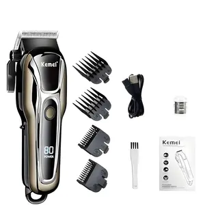 Rechargeable Hair Clipper, 1 Box Professional Electric Hair Trimmer & Accessories, Household and Professional Hair Trimming Tool, Comfort