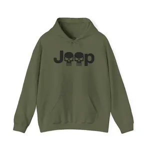Skull Jeep Hoodie | Jeep Skull Graphic Sweatshirt