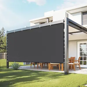 90% Sun Shade Cloth, 10 X 12 Ft Pergola Shade Cover With Stainless Steel Grommets, Sun Shade Canopy Privacy Screen Made From 140 GSM HDPE Material For Outdoor Patio Garden Backyard (Black)