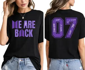 World Tour 2026 T-shirt, Bangtan Boys Comeback 2026 T-shirt, K-pop Concert Tee Unisex