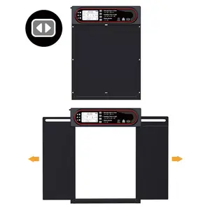 Automatic Chicken Coop Door, Anti Pinch Protection Chicken Coop Door with Large LCD Display Screen, Timing & Light Sensor Mode, Solar Powered Chicken Coop Door Opener