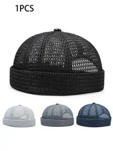 Unisex Mesh Breathable Docker Hat, Lightweight Summer Cap, Adjustable Fit, Fashion Headwear, Street Style, Ideal for Fishing Hiking Casual Wear