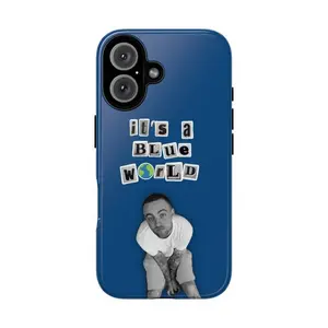 Miller 2025 It's a Blue World Phone Case, Vintage New Album Gift For Fans, Mac Tribute Iphone Cover, Suitable for iPhone 17-11 Pro Max/Plus and  Samsung Galaxy S23-25