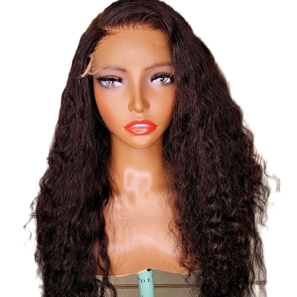 Human hair gluless closure wig.
