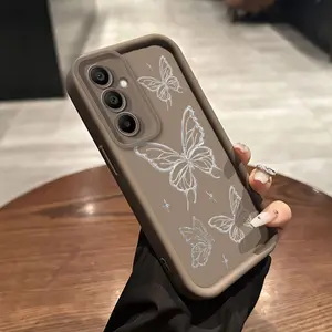Compatible with Samsung Galaxy S26 Phone Case - Trendy And Beautiful Butterfly Phone Case for Samsung Galaxy A56, A55, A26, A16, A36, A54, A53, A52S, A35, A34, A33 5G. Exquisite And Minimalist Design, Shockproof And Drop-Resistant, Suitable for Samsung Ga