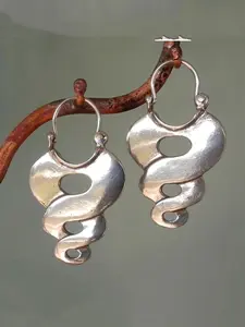 Boho Style Hollow Out Design Dangle Hoop Fashionable Earrings, Vintage Jewelry for Women, Classic Fashion Chic Accessories for Daily Wear