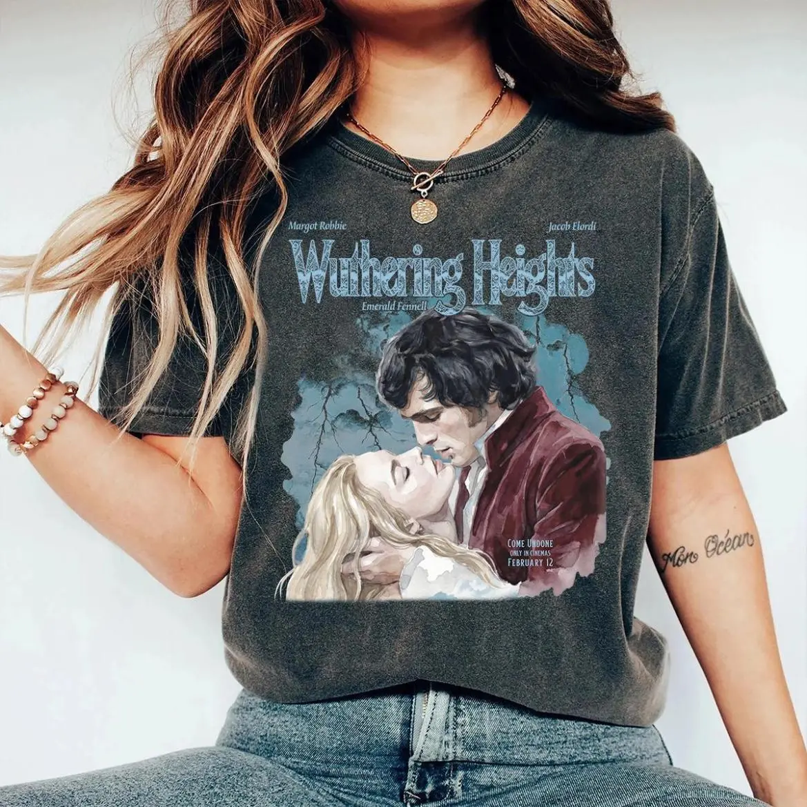Wuthering Heights Shirt, Emily Bronte Romantic Goth Booktok Merch, Bookstagram Tee, Heathcliff Catherine Earnshaw Librarian Gift, Soft Touch, Feels Like a Favorite, Easy to Wear, Just Throw It On
