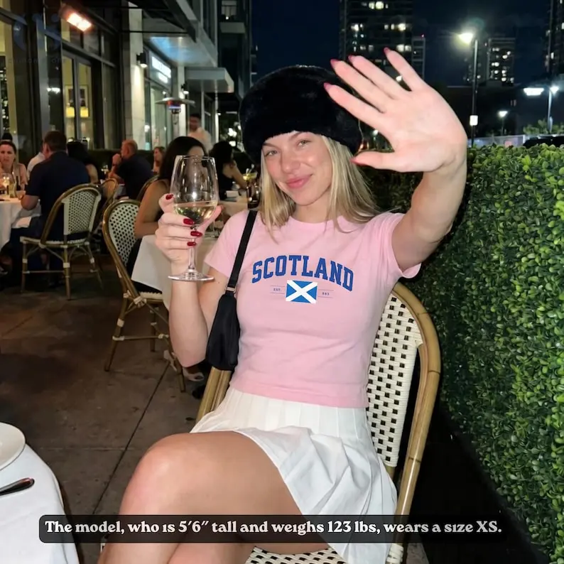 Scotland Flag Baby Tee, Alba Pride Graphic Shirt, Scottish Heritage Women's Top