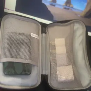 Product Review of Cable Storage Bag, Portable Double Layer Makeup Storage Box, Waterproof Stationary Storage Container, Travel Organization Pouch for Outdoor Travel, Gift Choice #TOP PICKS from J**a