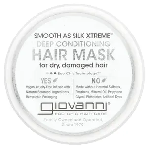 Giovanni Smooth As Silk Xtreme™, Deep Conditioning Hair Mask, 10 fl oz (295 ml)