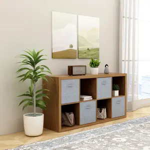 Smart Cube 8-Cube Organizer Storage with Opened Back Shelves,2 X 4 Cube Bookcase Book Shleves for Home, Office