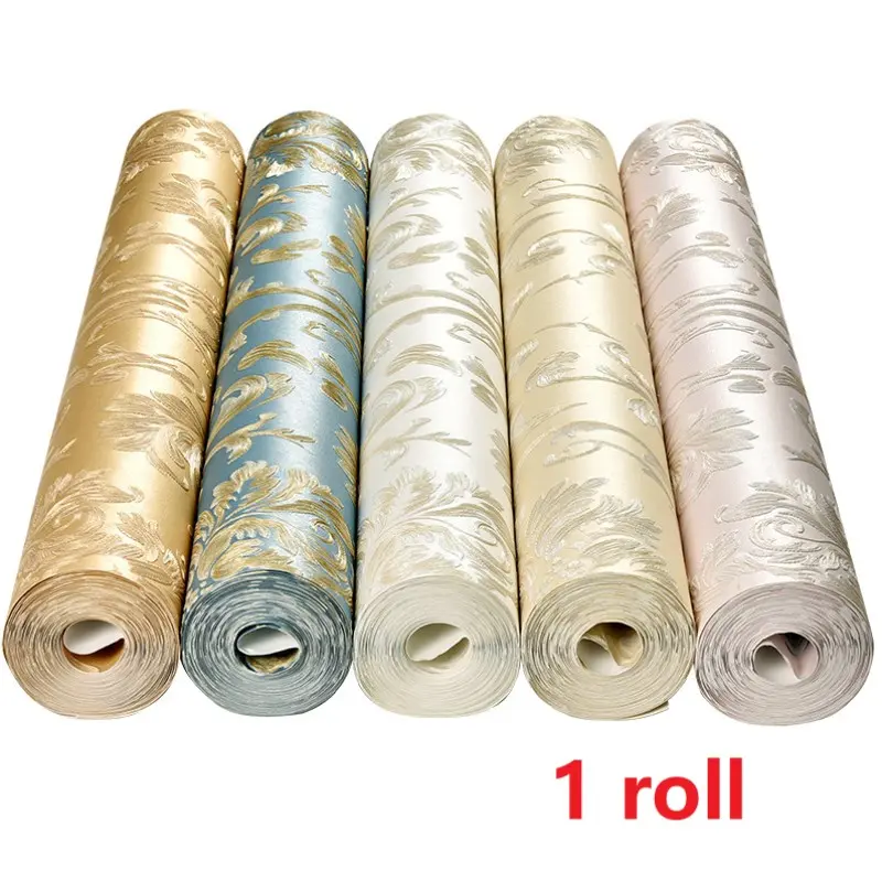 European Style Relief Pattern Self-Adhesive Wallpaper, Waterproof Moisture-Proof Thickened, Living Room Bedroom TV Background Wall Renewal, Peel and Stick Wallpaper