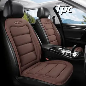 1 Seat PU Leather Car Seat Cover, Universal Front Single Seat Cushion, Breathable Comfort for Most Cars and Suvs, All-Season Automotive Interior