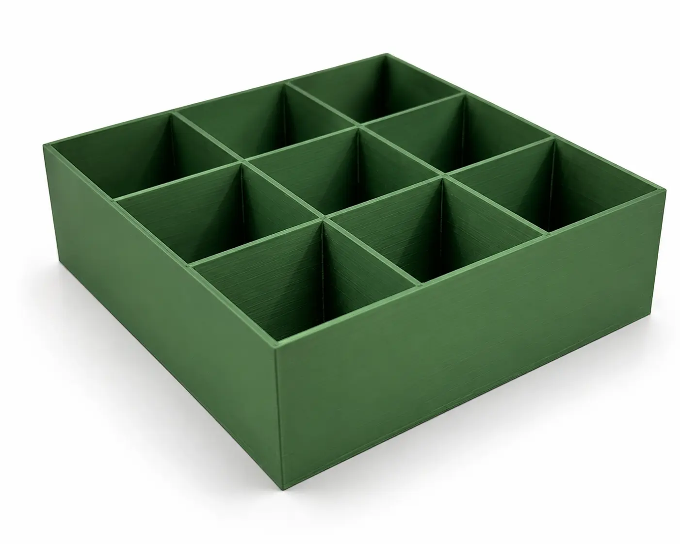 12-Slot TCG Card Sorter & Organizer | Trading Card Storage Tray (Green)