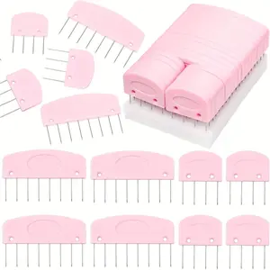 25pcs boxed pink knitted shaping needle sweater scarf fixed needle shaping device DIY knitting tool