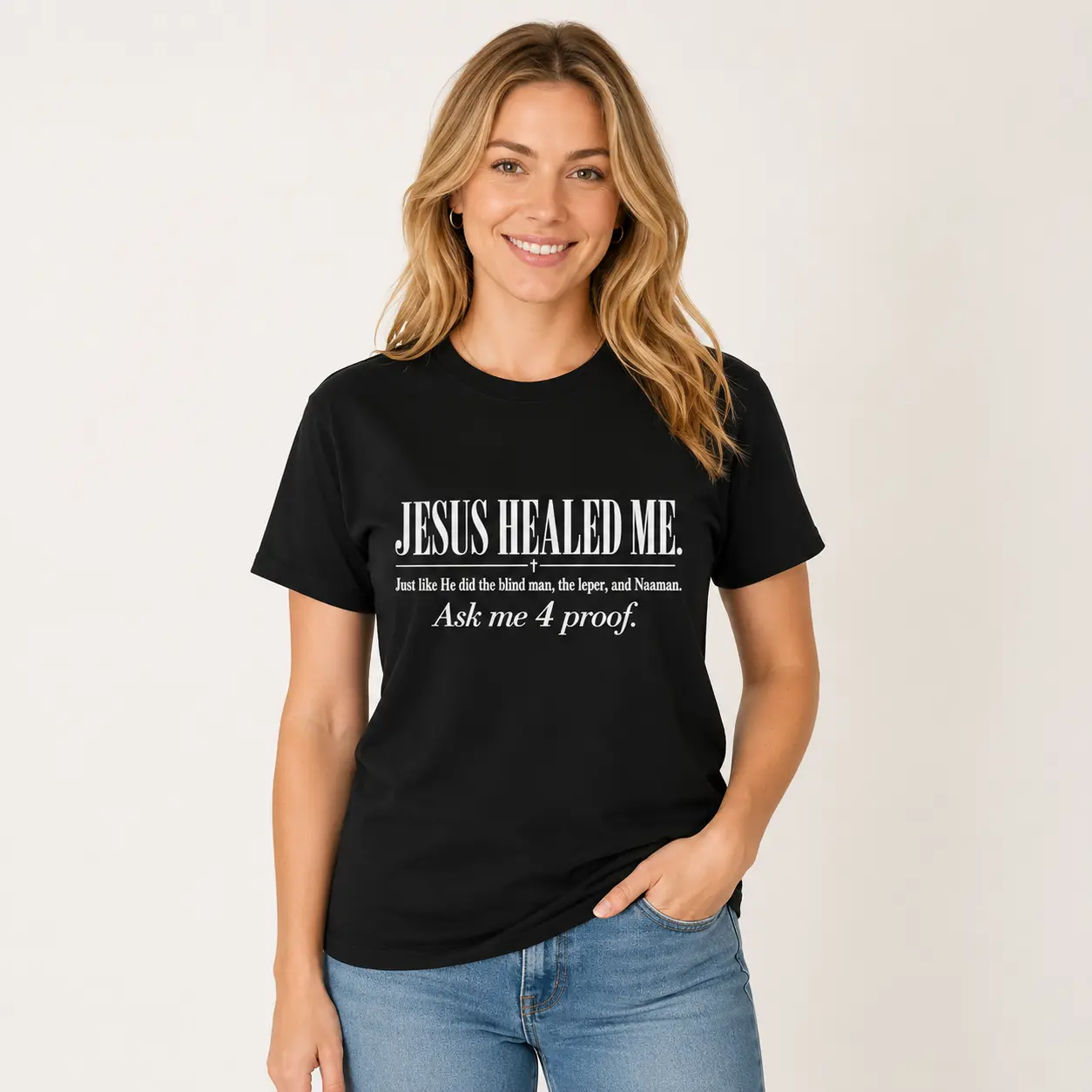 Women's Christian Testimony T-Shirt | Faith-Based Prayer Warrior Tee for Church, Bible Study, Worship, Home, Office, School,  & Everyday Wear