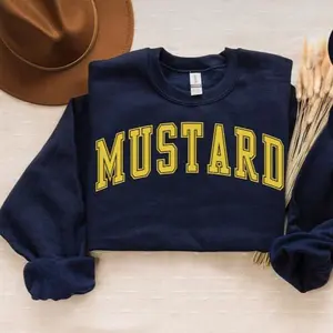 Mustard Sweatshirt, Gifts, Crewneck, Funny Sweater Shirt, Jumper, Men Women, Him Her Casual Long Sleeve