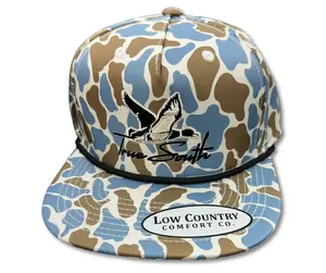 True South Duck Blue Camo Rope Hat - Low Country Comfort Co.