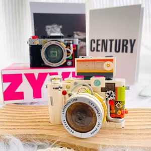 Creative Camera Building Blocks Retro Dslr Toy Camera Decor, Home Decoration, Valentine's Day Gift, Birthday Present, Photographer Gift