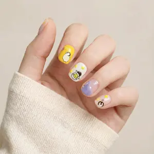 5D Penguin Nail Decals, Cartoon Animal Embossed Nail Stickers | Easy DIY · Press-On Alternative