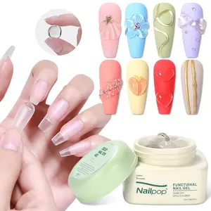 1PC Nailpop 5-in-1 Solid Nail Gel | Mess-Free All-in-One Nail Glue & 3D Carving Base | Beginner-Friendly DIY Manicure Tool