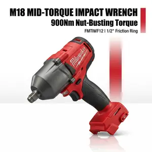 Milwaukee 18V Brushless 1/2 Inch High Torque 900Nm chrome sockets and impacts compact tools professional power