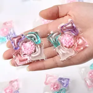 Five-In-One 5D Laundry Pods, 50pcs/bag, Net Weight 798-802g, Antibacterial Flea Removal, Scented Fabric Softener Concentrate, Laundry Detergent Pods, Various Laundry Needs, Washing Capsules