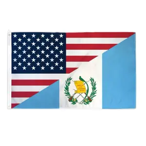 USA Guatemala Flag