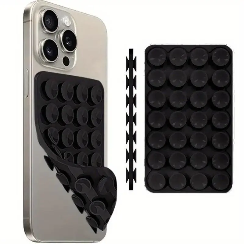 Nylon Silicone Suction Cup Phone Stand, Phone Mount, Selfie Phone Holder, Sturdy Adhesive for iPhone and Android, Perfect for Selfies and Video Shooting Accessories