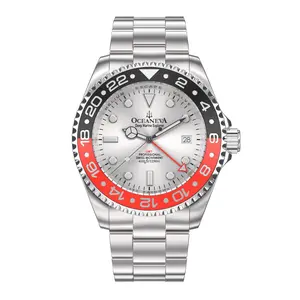 Swiss GMT 1250M Deep Marine Explorer Silver/Black/Red | Silver Dial