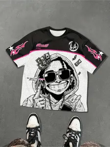 Unisex Fashion 3D Digital Cartoon Avatar Print Trendy Style