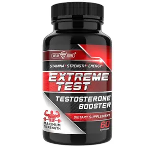 Testosterone Booster for Men - Male Enhancing Supplement Pills - Fast Acting Blood Flow, Muscle Growth, Stamina, Endurance & Strength - Boost Performance & Drive - 3rd Party Tested - 60 Capsules