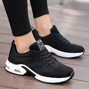 Sosenfer Women's Lightweight Breathable Non-Slip Road Running Shoes - Athletic Running Trainers, Shock-Resistant Plain Buckled-Free All-Season Casual Trainers (1727), Shock-Resistant Casual Trainers
