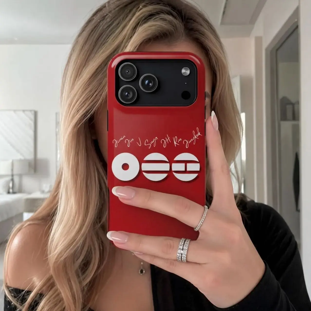 Arirang K-Pop Phone Case | Fanart Inspired Cover | 7 Member Idol Fan Gift | Compatible with iPhone 11, 12, 13, 14, 15, 16, 17 & more