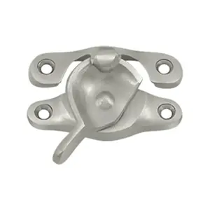 212 MAIN Deltana WL07U15 Solid Brass Window Sash Lock, 0.93x2.62 in, Weatherproof, Corrosion-Proof, Satin Nickel Finish for Sailing Water Sports