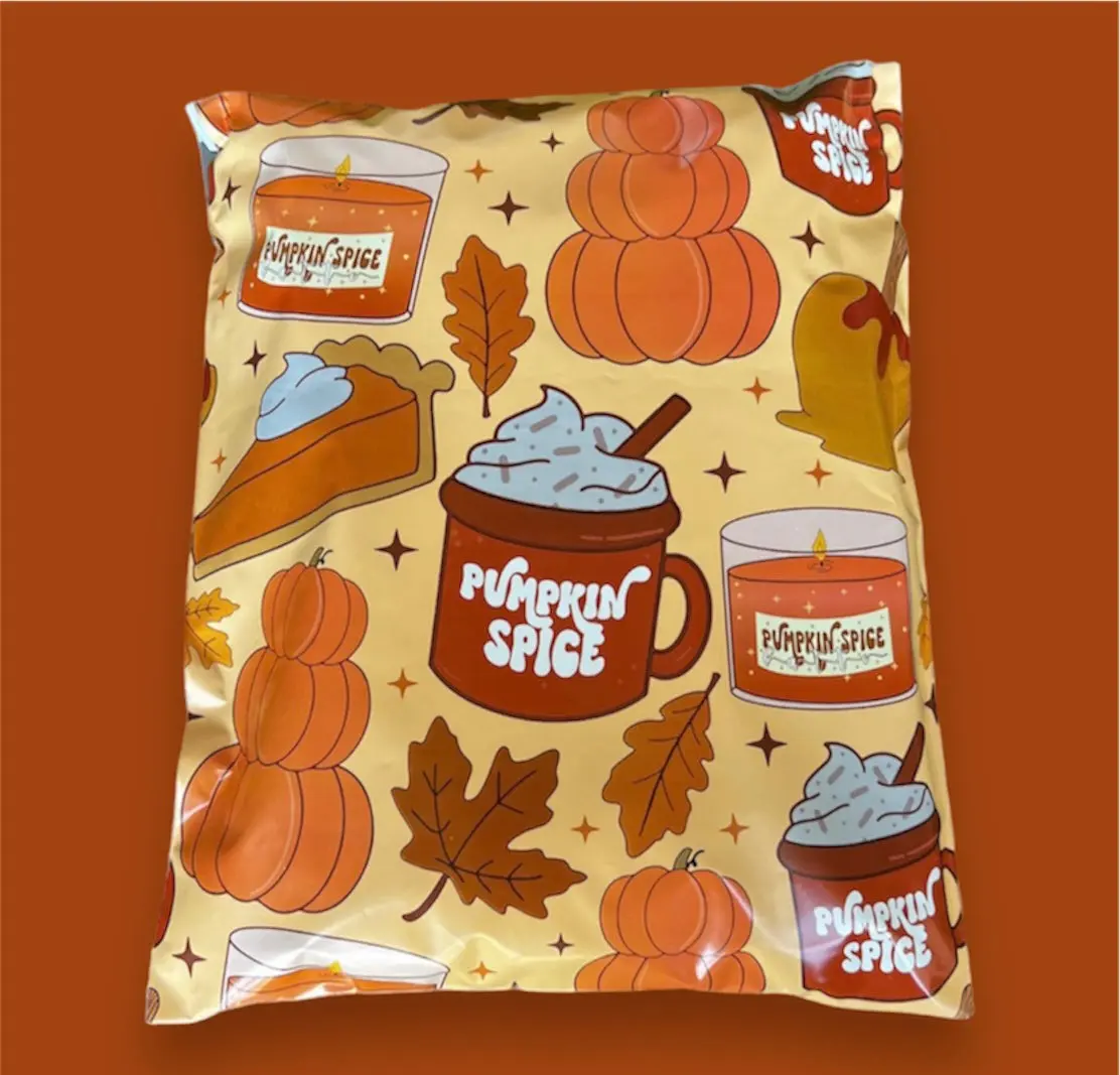 10x13 Pumpkin Spice Poly Mailer