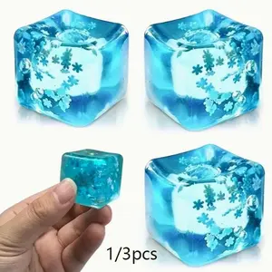 Snowflake Squeeze Fun Slow Bounce Toy, Sensory Toy, Perfect Party Gift, New Maltose Texture Toy, 1/3pcs