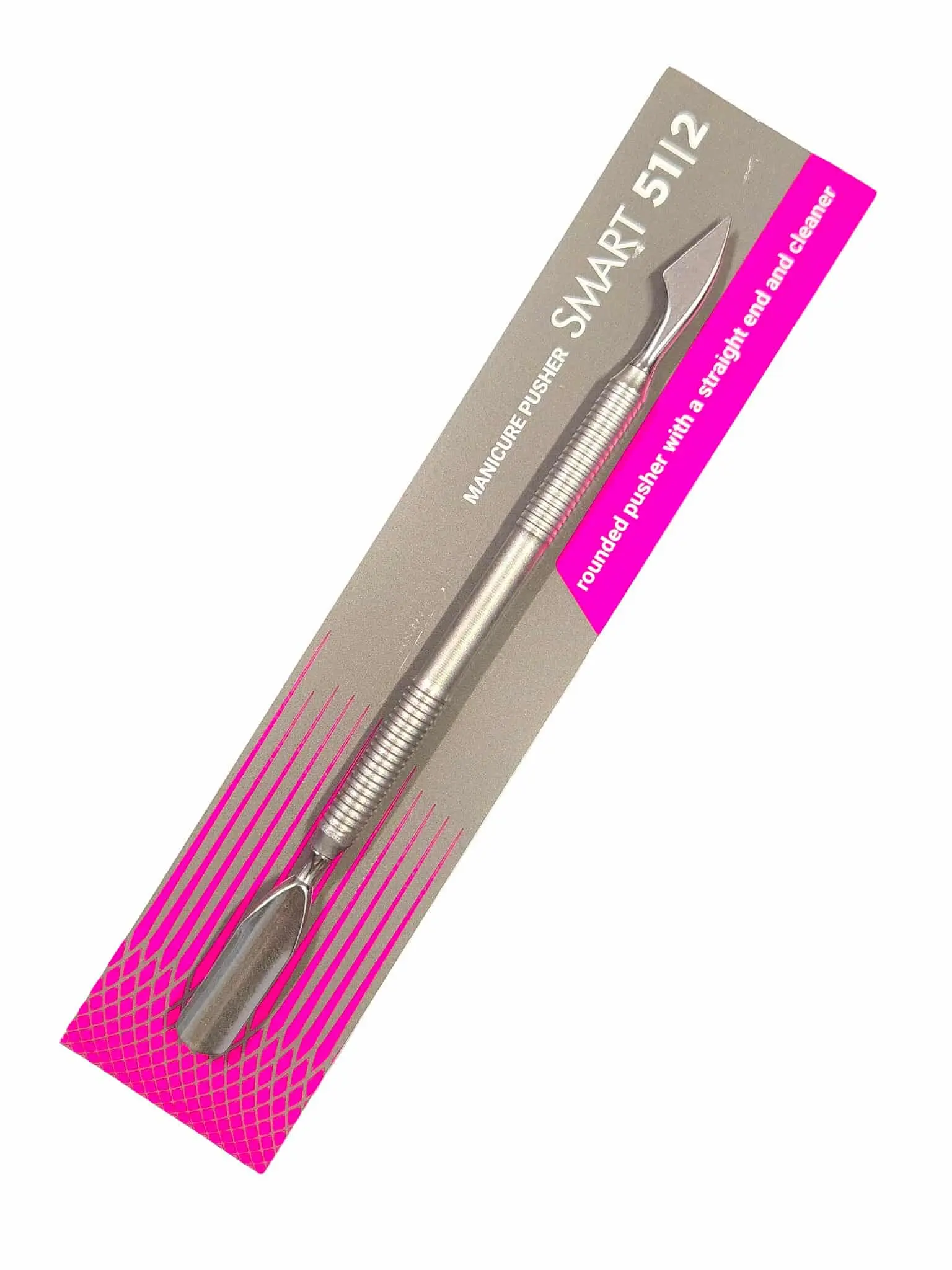 STALEKS Pro Smart 51 Type 2 Cuticle Pusher, Dual-Ended Professional Manicure Tool with Rounded Wide Pusher & Cleaner, Lightweight Stainless Steel, Nail Care Tool, Grooming Needs