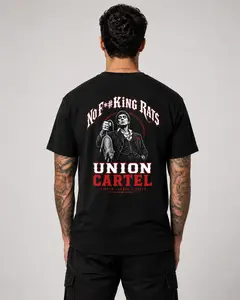 Men's Graphic T-Shirt - TM-No Rats Print Casual Top for Daily Wear