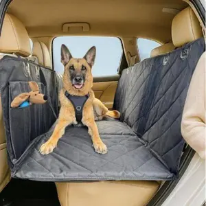 Apetsplanet Waterproof Back Seat Dog Car Seat Cover (Hard Bottom)