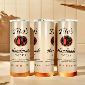 20oz - Tumbler Or Bluetooth Tumbler - Tito's Inspired 20oz Stainless Steel Insulated Cup