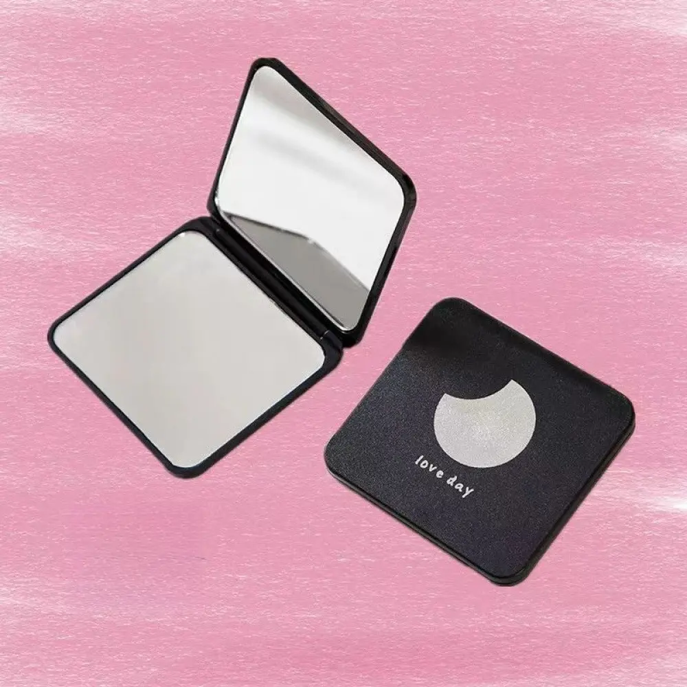 Portable Double Sided Folding Makeup Mirror, Compact Pocket Cosmetic Mirror for Travel
